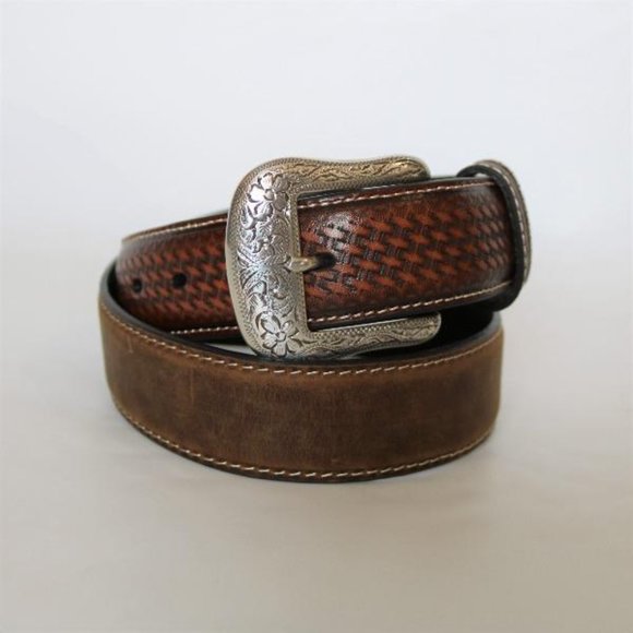 Ariat Men's Brown Western Belt - The El Paso - Picture 4 of 4